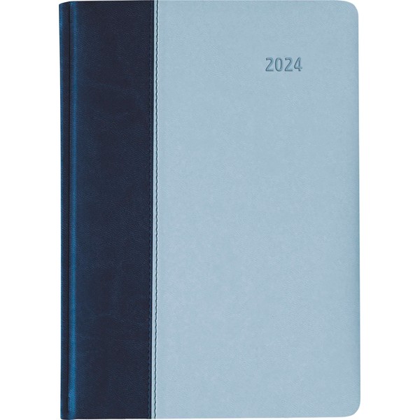 Book Calendar Premium Air Blue/Azure 2024 - Office Calendar A5