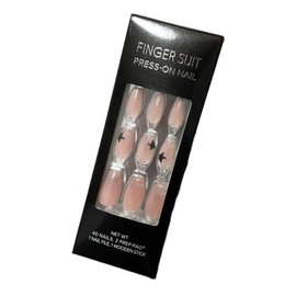Fingersuit Water Glow Nail Tips Premium Design Line 11 Types M-01 Below Cloud / 핑거수트 물광네일팁 프리미엄 디자인 라인 11종 M-01 빌로우 클라우