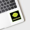 CafePress Funny Lime Valentine Small Die Cut Sticker, 3"x4" Clear