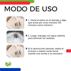 2 Piezas Polvo Limpiador De Drenaje Slim Company Seguro Para Tuberías Potente Elimina Residuos Grasas Cabellos Para Prevenir Malos Olores Limpieza De Plomería 110g