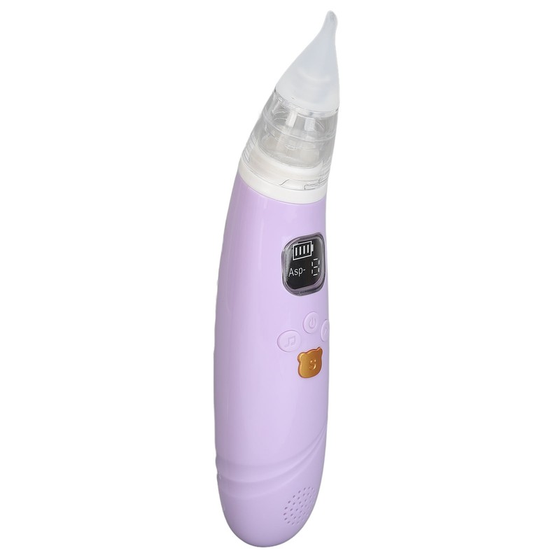 Electronic Infant Nose Aspirator Adjustable Suction Level Music Light Soothe
