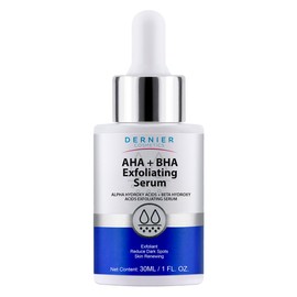 Dernier Exfoliating Serum with AHA + BHA 0.5% – Face Wash Skin Care Lactic Acid Salicylic Acid Hyaluronic Acid for Hyperpigmentation & Pore Minimizing Cell Regenerator (1 fl oz)