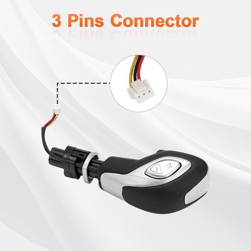 QCESEV Automatic Gear Shift Knob Handle with Button Compatible with