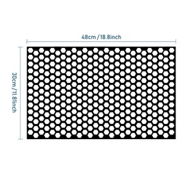AuMoHall 2 Pack Headlight Taillight Tint Honeycomb Graphic Tail Light Lamp Cover Film Car DIY Self Adhesive Tint Film Sheet 18.89'' x 11.81'', Black