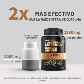 MedChoice | Curcumina de Cúrcuma 4 en 1 con Bioperina 2360 mg | 120 Cápsulas