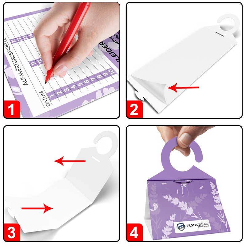 Protecticure High-quality clothes moth traps - 8 moth traps for