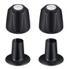 Metal Matte Black Shower Knob 2 Piece Replacement, Compatible with