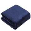 Navy Microfiber Blanket 100x150cm - Soft, Warm & Versatile for Camping, Home & Travel Camping 2ea