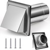 Gisafai 4" Dryer Vent Cover Outside with Stainless Steel Guard