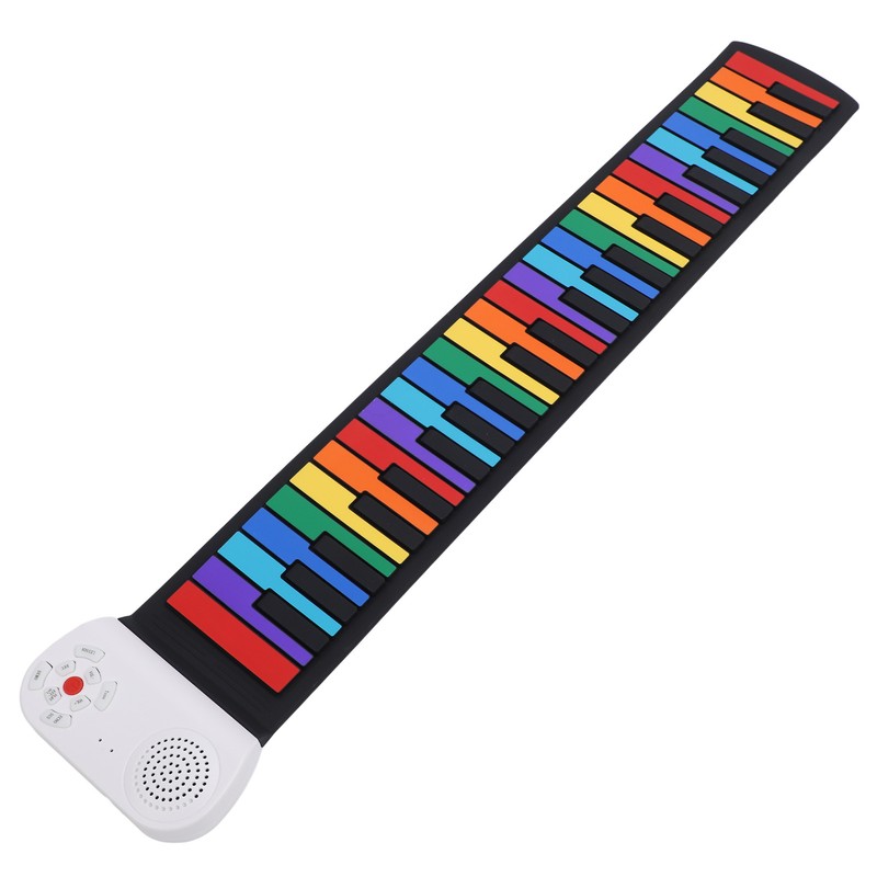 49 Keys Roll Up Piano Toy Realistic Sound Rechargeable Electric