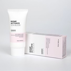 BiomeActivate [Ba liquid] [Bundle of 2] Sunblock essence [50ml] Supply of skin moisture and nutrients Soft and moist feeling after use Wrinkle whitening UV protection Triple functional sunscreen / [바액] [2개묶음] 선블록 에센스 [50ml] 피부수분 영양공급 부드럽고 촉촉한 사용감 주름 미백 자