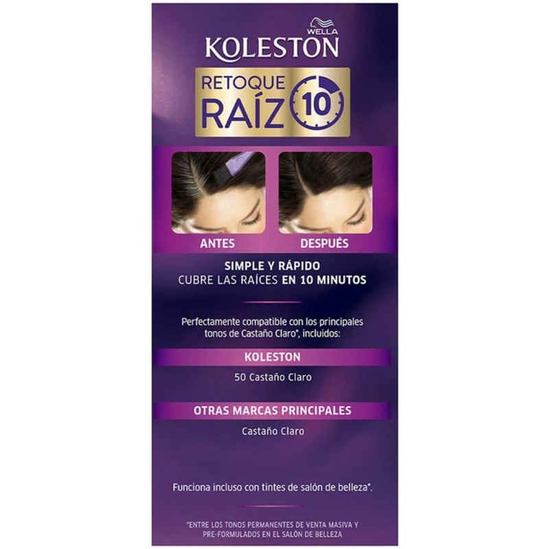 Koleston Tinte Retoque de Raíz Permanente 50 Castaño Claro, 70
