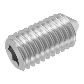 SECCARO 20 Pcs M6 x 12mm Stainless Steel V2A VA A2 DIN 914 ISO 4027 Hex Socket Set Screw