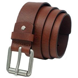 Ashford Ridge Mens 38mm Full Grain Hide Leather Belt (2XL - Tan)