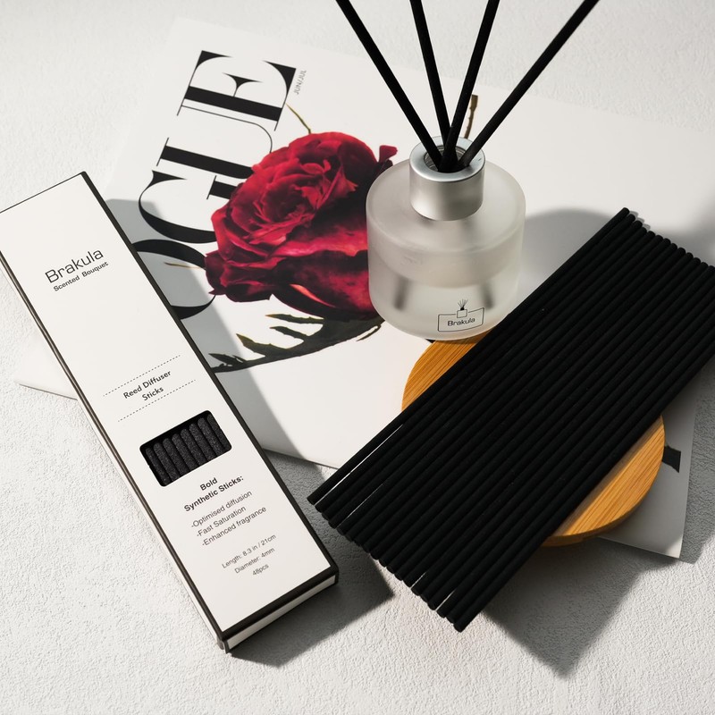 Brakula Reed Diffuser Sticks - 48Pcs Black