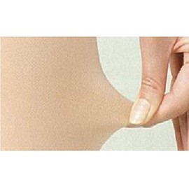 Medical Elastic Stockings Rexfit Thin High Socks Toeless Low Pressure Small Light Beige 1021