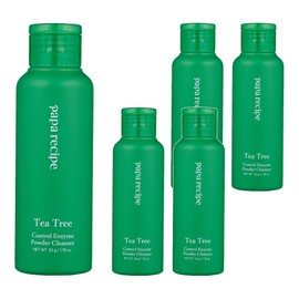 Papa Recipe Tea Tree Control Enzyme Powder Cleanser, 50g, 5 pcs / 파파레서피 티트리 컨트롤 효소 파우더 클렌저, 50g, 5개