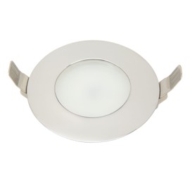 LED Cabin Light 12V‑24V Interior Dome Light Universal Fit for RV Caravan Yacht Boat Cabin Smoke Exhaust Ventilator White Light + Blue Light 6W