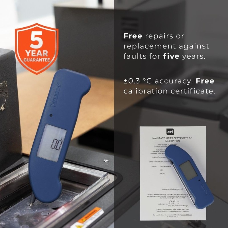Thermapen ONE Digital Meat Thermometer — Instant 1 Second Readings,