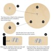 Portable Dartboard Mounting Bracket Kit, Darts Holder Wall Mount Includes