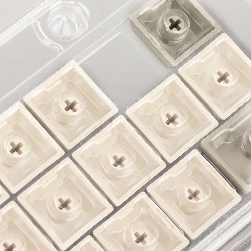 Keyboard Keycaps Retro Grey White 122 Keys PBT Theme Keycap