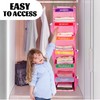 Fivebop 2 Pack 6-Shelf Weekly Clothes Organizer for Kids, Hanging