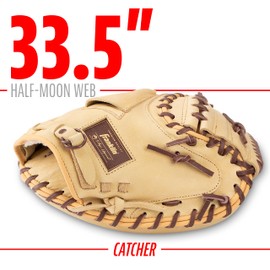 Franklin Sports Baseball Fielding Glove - Men's Adult and Youth Baseball Glove - CTZ5000 Cowhide Infield and Outfield Baseball Gloves, Camel/Brown