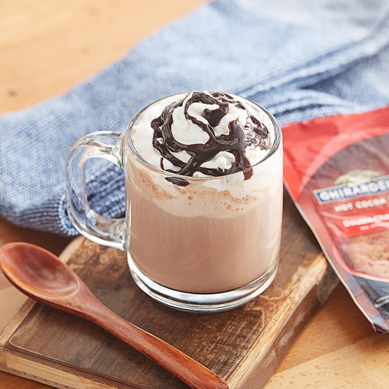 Ghirardelli Double Chocolate Hot Cocoa Mix, 0.85-Ounce Packets (Pack of