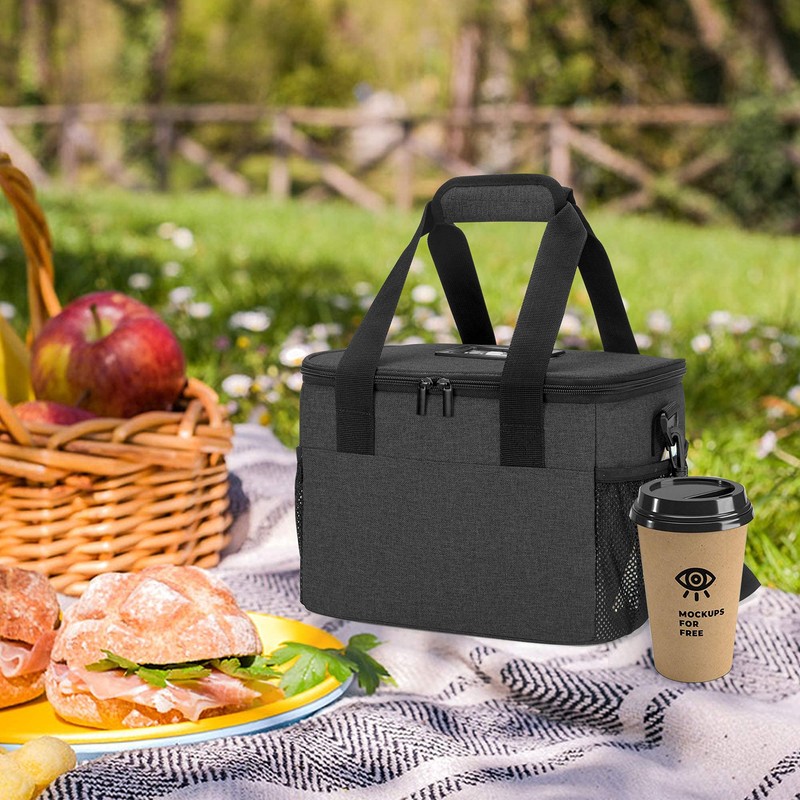 Trunab Reusable 6 Cups Drink Carrier for Delivery Insulated Drink
