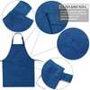 WOPOKY Cotton Blend Waterproof Apron With 2 Pockets for Women