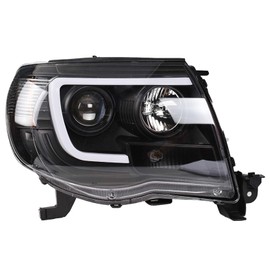 LABLT Replacement for 2005-2011 Tacoma Black Smoked Headlights Headlamps Assembly Left+Right