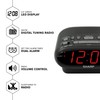 Sharp AM/FM Dual Alarm Clock Radio, 2-7/16"H x 4-5/16"W x