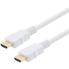 VHA00009-2M - Audio / Video Cable Assembly, HDMI Type A Plug, HDMI Type A Plug, 6.6 ft, 2 m, White (Pack of 2) (VHA00009-2M)