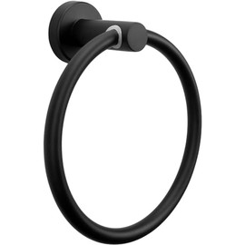 JZS Hand Towel Holder, Matte Towel Ring for Bathroom, Stainless Steel Modern Towel Rack with Installation Accessories