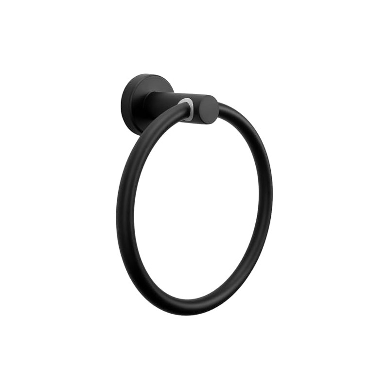 JZS Hand Towel Holder, Matte Towel Ring for Bathroom, Stainless