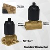 HAMOLER Single Handle Tub Shower Valve Mixer Single Function Shower