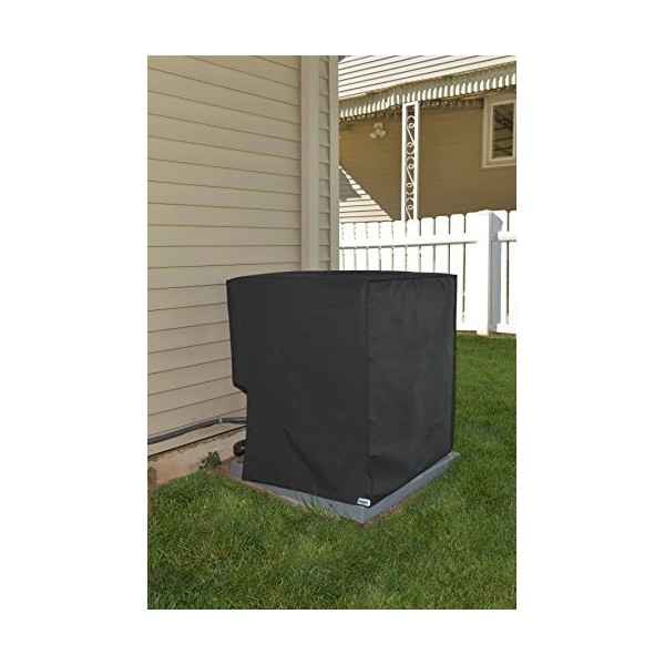 Comp-Bind Technology Air Conditioning Cover Compatible with System Unit Lennox Merit Model 13ACX-048, Waterproof Black Nylon Cover Dimensions 28.5''W x 28.5''D x 33.5''H