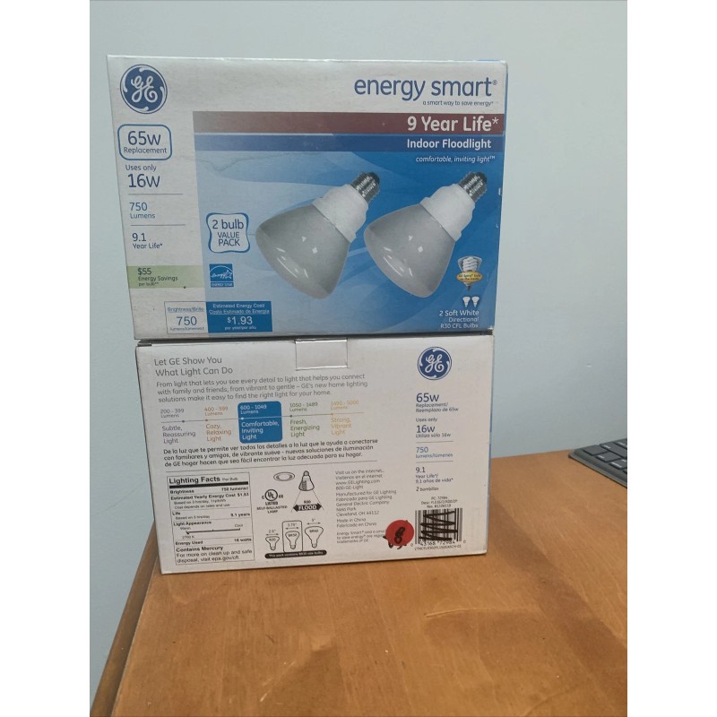 GE 4 bulbs, ￼GE energy smart 65 W replacement directional