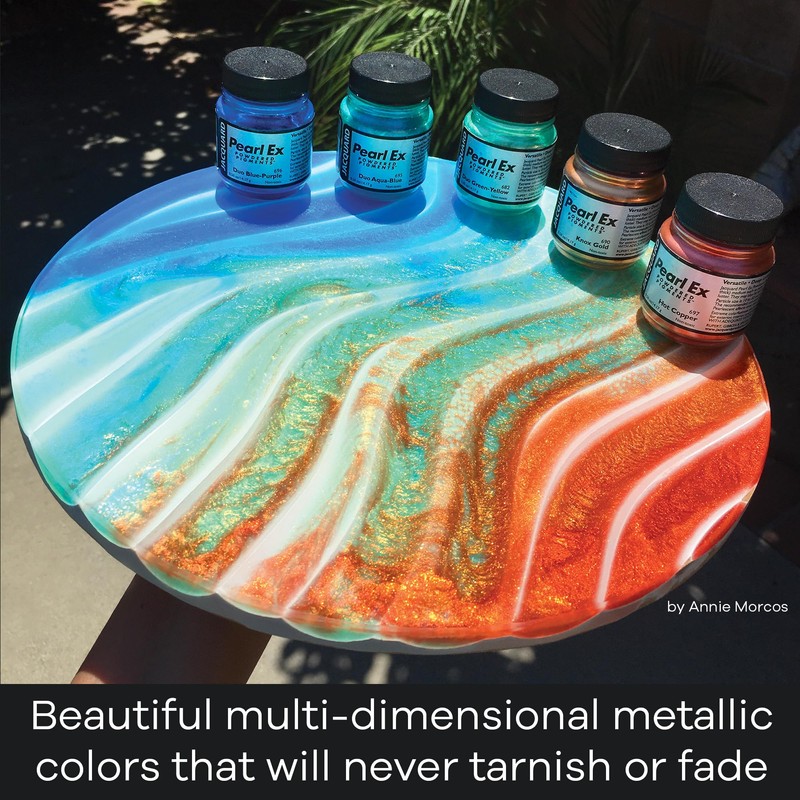 Jacquard Pearl Ex Pigment Powder 4oz Pearl White - Loose