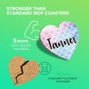 1 x Heart Coaster - Name Tanner Mermaid Scales Fish