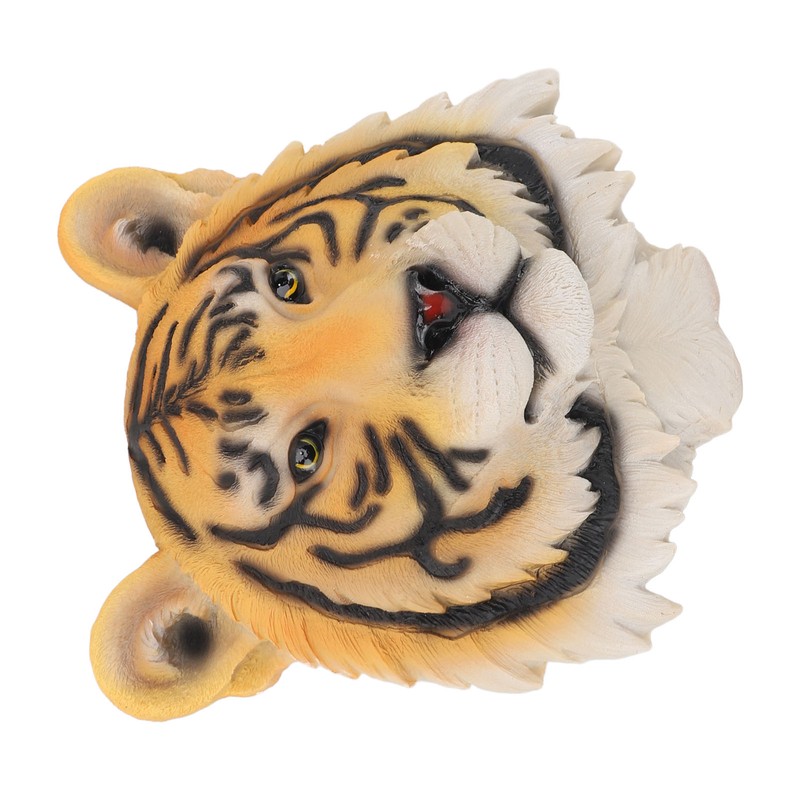 3D Simulation Animal Head Statues Wall Decor Resin Unique Exquisite