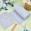 BENECREAT 118x9.4Inch Light Gray Felt Roll, Fabric Sheets Soft Woven