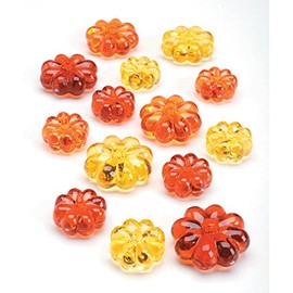 Darice 1151-60 Diamond Gems, Acrylic, Pumpkins, Yellow & Orange, 7 oz, Multicolor (Pack of 36)