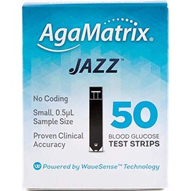 WaveSense JAZZ Test Strips - 50 Pack by AgaMatrix