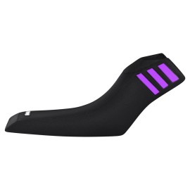 Yamaha 1985-1988 Yamaha Badger YFM 80 Seat Cover  all BLACK/PURPLE racing stripes #448