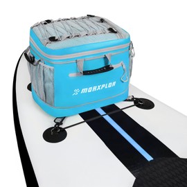 MORXPLOR Waterproof PVC Material Paddleboard Cooler Deck Bag,40 cans Sup Deck Cooler Bag,Cooler Bag for Paddleboard,Lunch Box Cooler Insulated Bag for Camping,Kayak