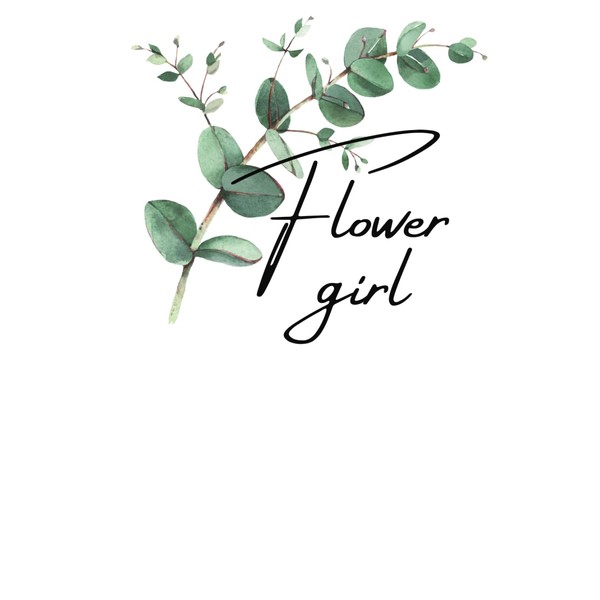 Flower Girl Notebook, 100 lines pages, flower girl proposal inside,