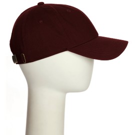 Custom Hat A to Z Initial Letters Classic Baseball Cap, Burgundy Hat White Black Letter C