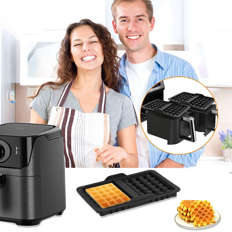 Waffle Insert Hot Air Fryer Accessories, Pack of 2 Waffle