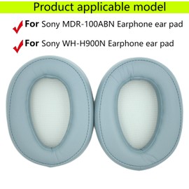 Replacement Ear Pads Compatible with Sony MDR-100ABN-H800 H900N Headphones.Made of Soft Protein Leather and Memory Foam, Replacement Ear Pads for Repair Accessories (Moon Blue)